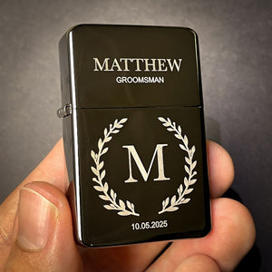 Personalized Name Engraved Lighter Groomsmen Gift