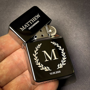 Personalized Name Engraved Lighter Groomsmen Gift