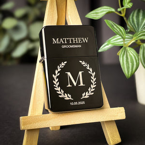 Personalized Name Engraved Lighter Groomsmen Gift