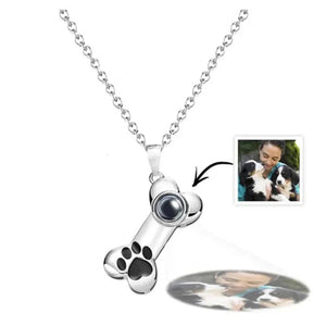 Personalized Custom Puppy Photo Projection Necklace