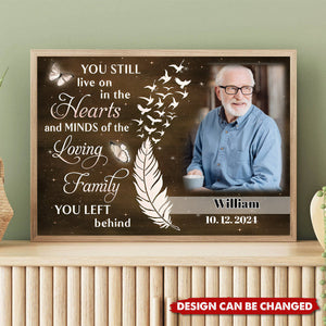 Custom Sympathy Gift for Loss of Loved Ones Personalized Memorial Canvas/Poster