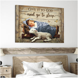 Personalized Sentimental Christian Wall Art Nativity Scene Canvas Poster