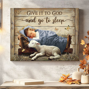 Personalized Sentimental Christian Wall Art Nativity Scene Canvas Poster