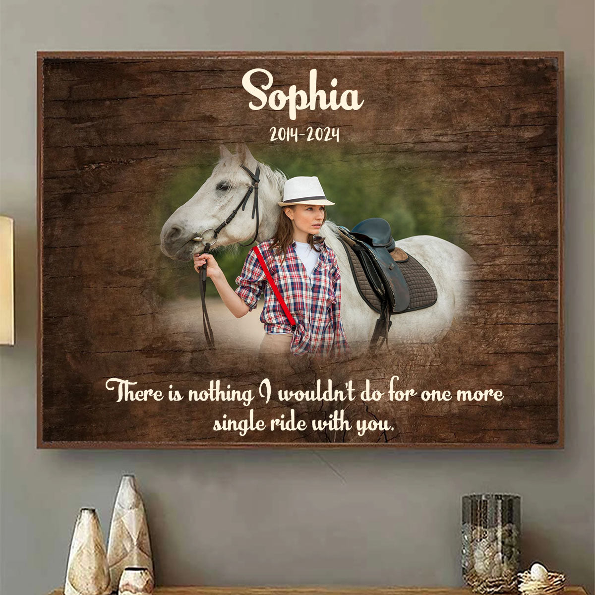 In Loving Memory-Personalized Horse Memorial Canvas/Poster