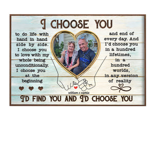 When I Say I Love You More Personalized Couple Poster