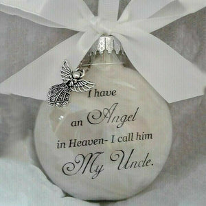 I Have An Angel In Heaven - Christmas Ornaments Feather Ball, Memorial Ornament