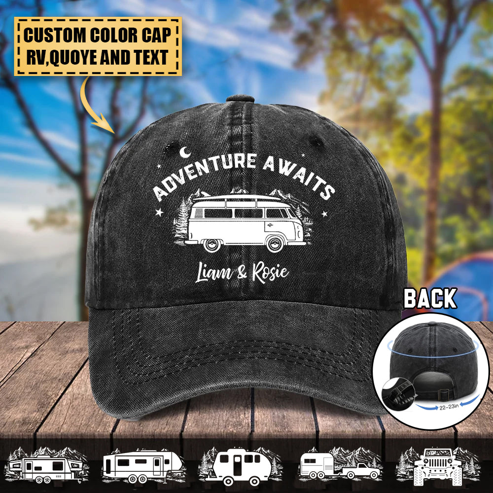 Happy Campers Custom RV Camping Cap, camping Lover Gifts