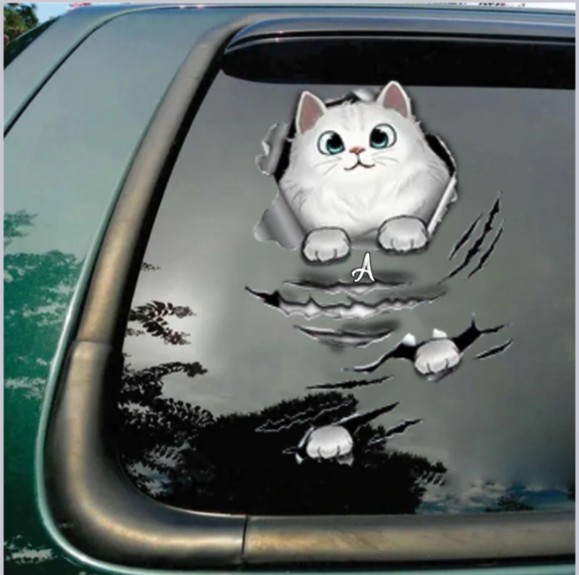 Gift For Cat Lover - Personalized Custom Decal/Sticker