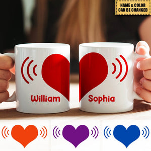 Personalized Spliced Love Mugs For Couples,Valentine's Day Gift For Couples