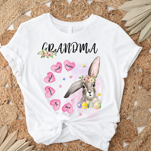 Personalized Gift For Grandma Easter Rabbit Pure cotton T-shirt