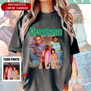 Personalized Portrait Photo With Retro Style Pure cotton T-shirt