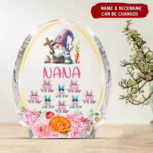 Personalized Easter The Most Awesome Grandma-Shaped Acrylic Plaque