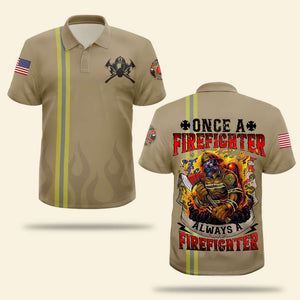 Personalized Firefighter Polo Shirt