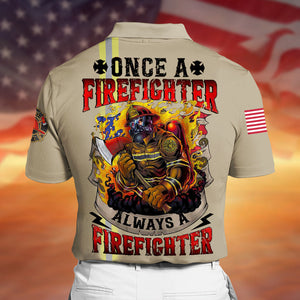 Personalized Firefighter Polo Shirt