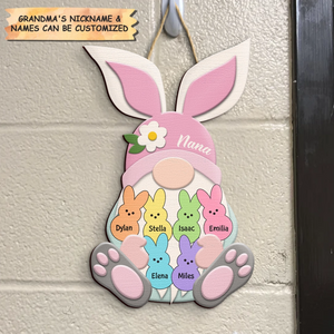 Personalized Grandma Easter Door Sign - Gift For Grandma