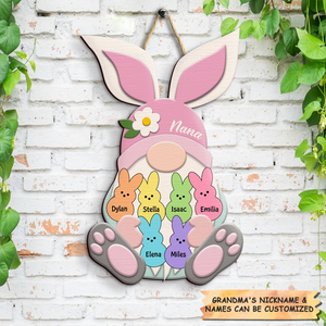 Personalized Grandma Easter Door Sign - Gift For Grandma