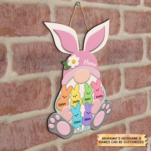 Personalized Grandma Easter Door Sign - Gift For Grandma