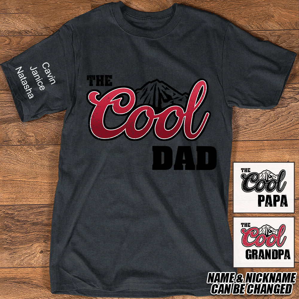 Personalized Cool Dad Father's Dad Grandpa Kids T-shirt