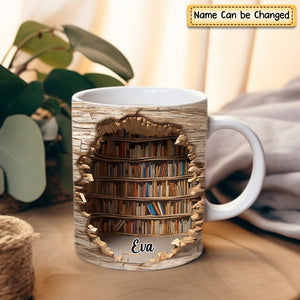 Personalized Reading Books Mug