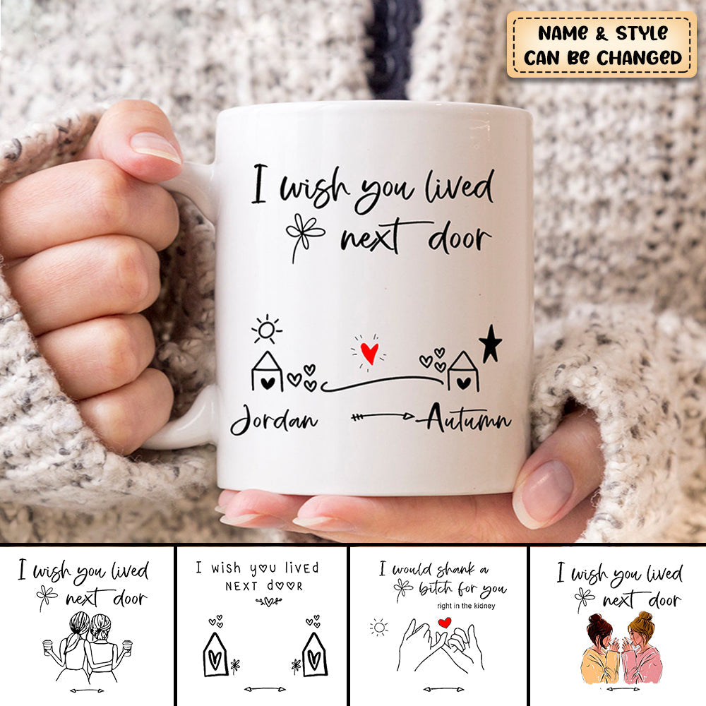 Personalized Long Distance Best Friend Bestie Mug