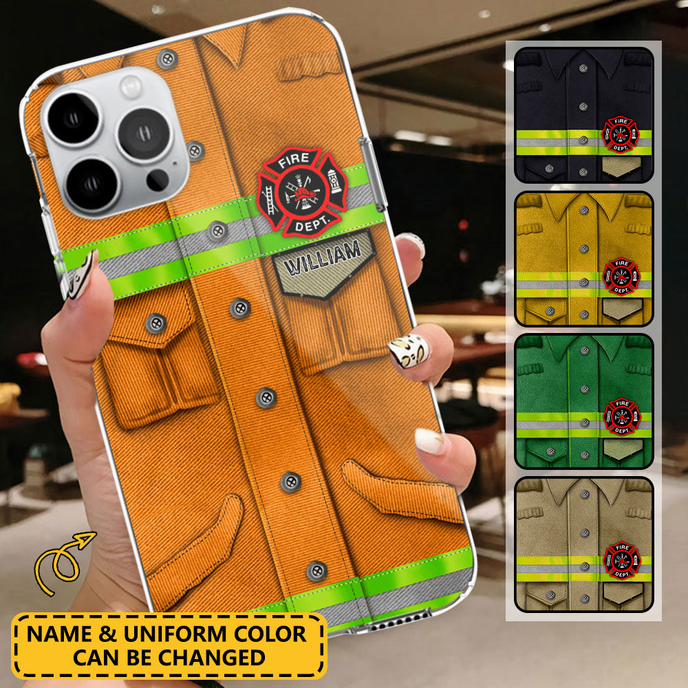 Firefighter Uniform - Personalized Phone Case