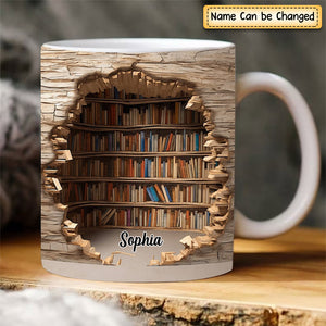 Personalized Reading Books Mug