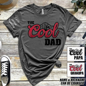 Personalized Cool Dad Father's Dad Grandpa Kids T-shirt