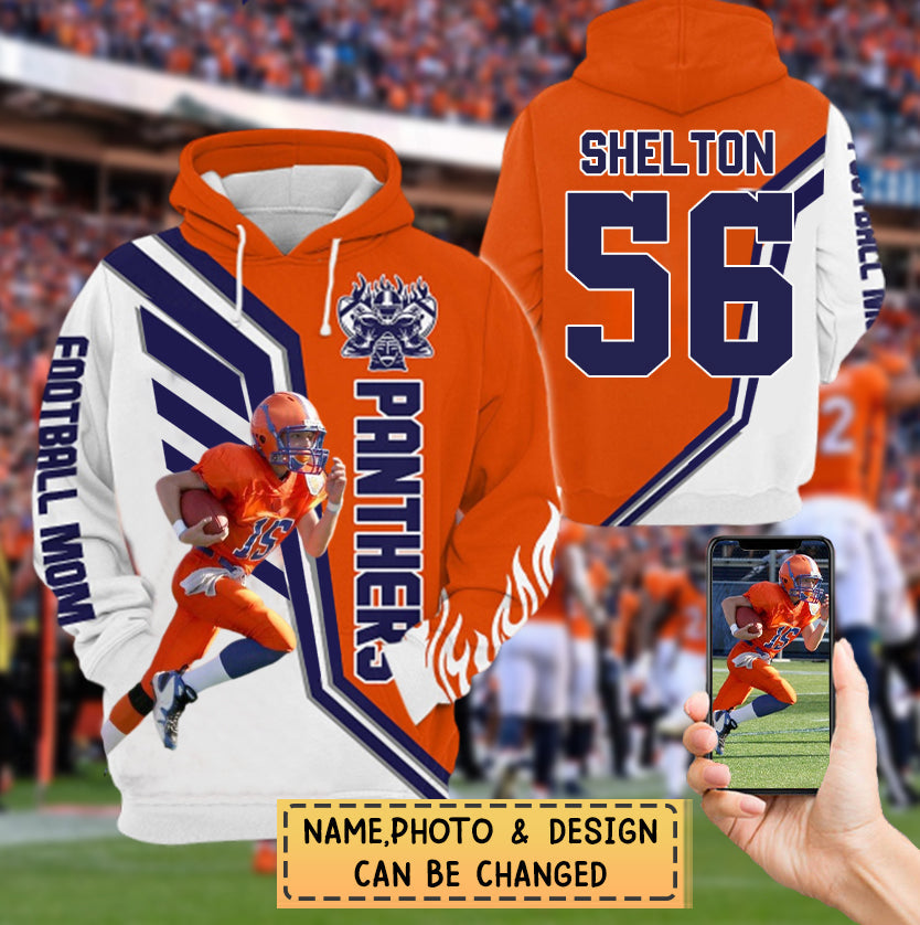 Denver Broncos NFL Custom Name Sunflowers And American Flag Hawaiian Shirt