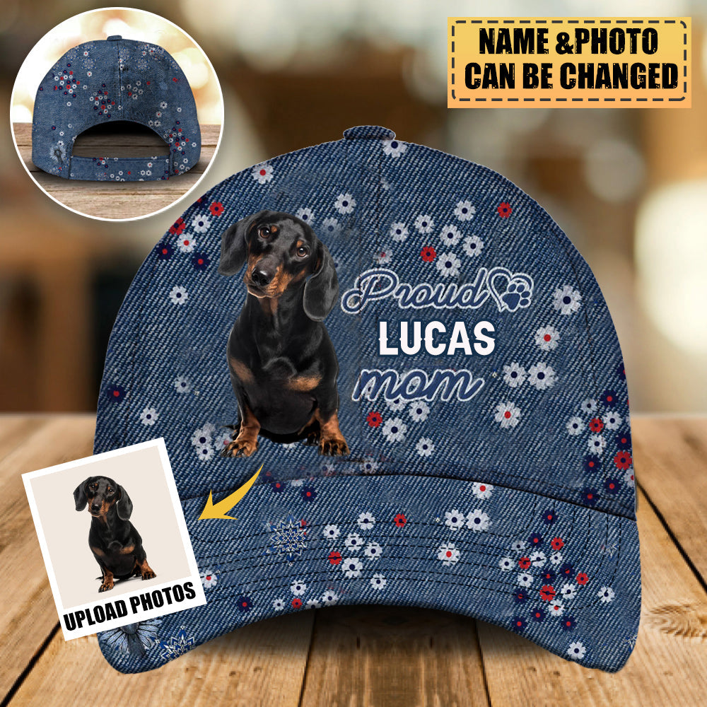 Personalized Custom Pround Dog Mom Classic Cap