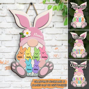 Personalized Grandma Easter Door Sign - Gift For Grandma