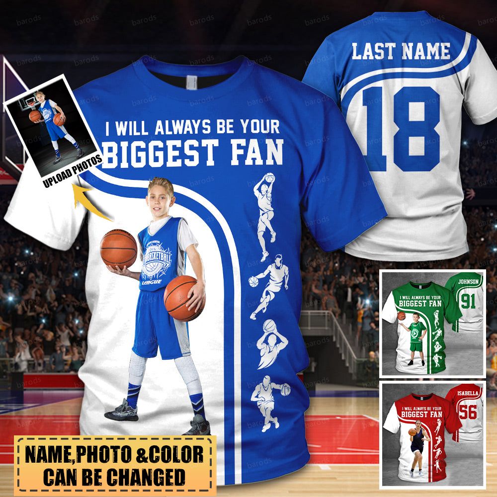 I'll Always Be His Biggest Fan Football Personalized Shirt For Girlfriend