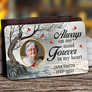 I'm Always By Your Side Memorial Personalized Custom Wallet Card