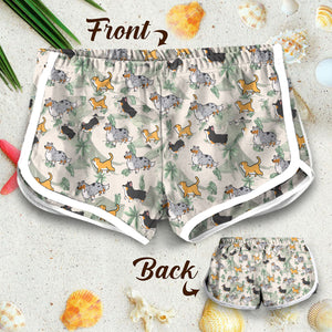 Personalized Dog & Cat Women Hawaii Beach Shorts