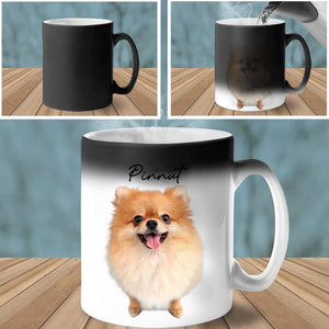 Custom Photo Personalized Color Changing Mug Gift For Pet Lovers,Family