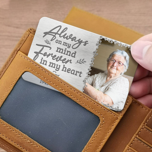 Memorial Personalized Custom Wallet Card